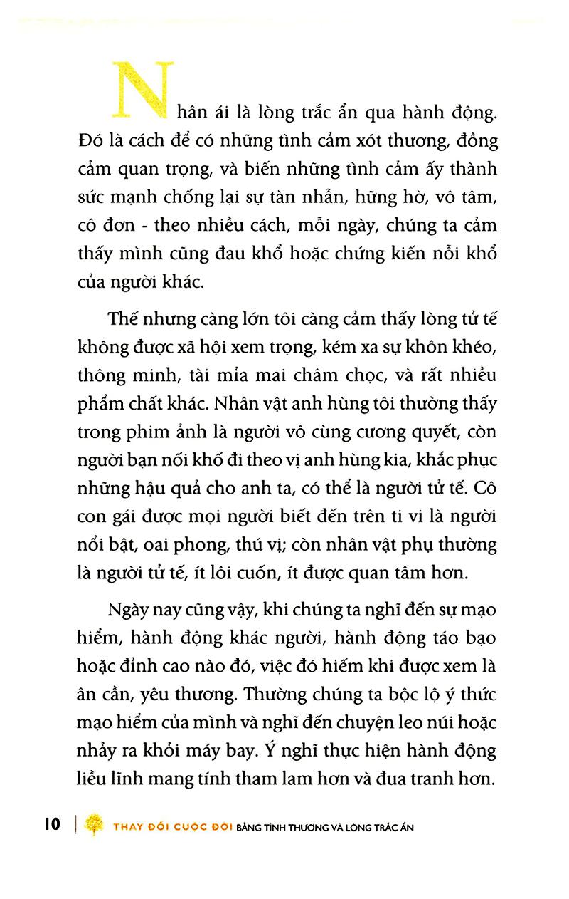 Thay Đổi Cuộc Đời Bằng Tình Thương Và Lòng Trắc Ẩn