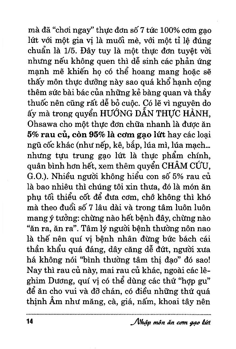 Nhập Môn Ăn Cơm Gạo Lứt Theo Phương Pháp Ohsawa (Tái Bản 2016)
