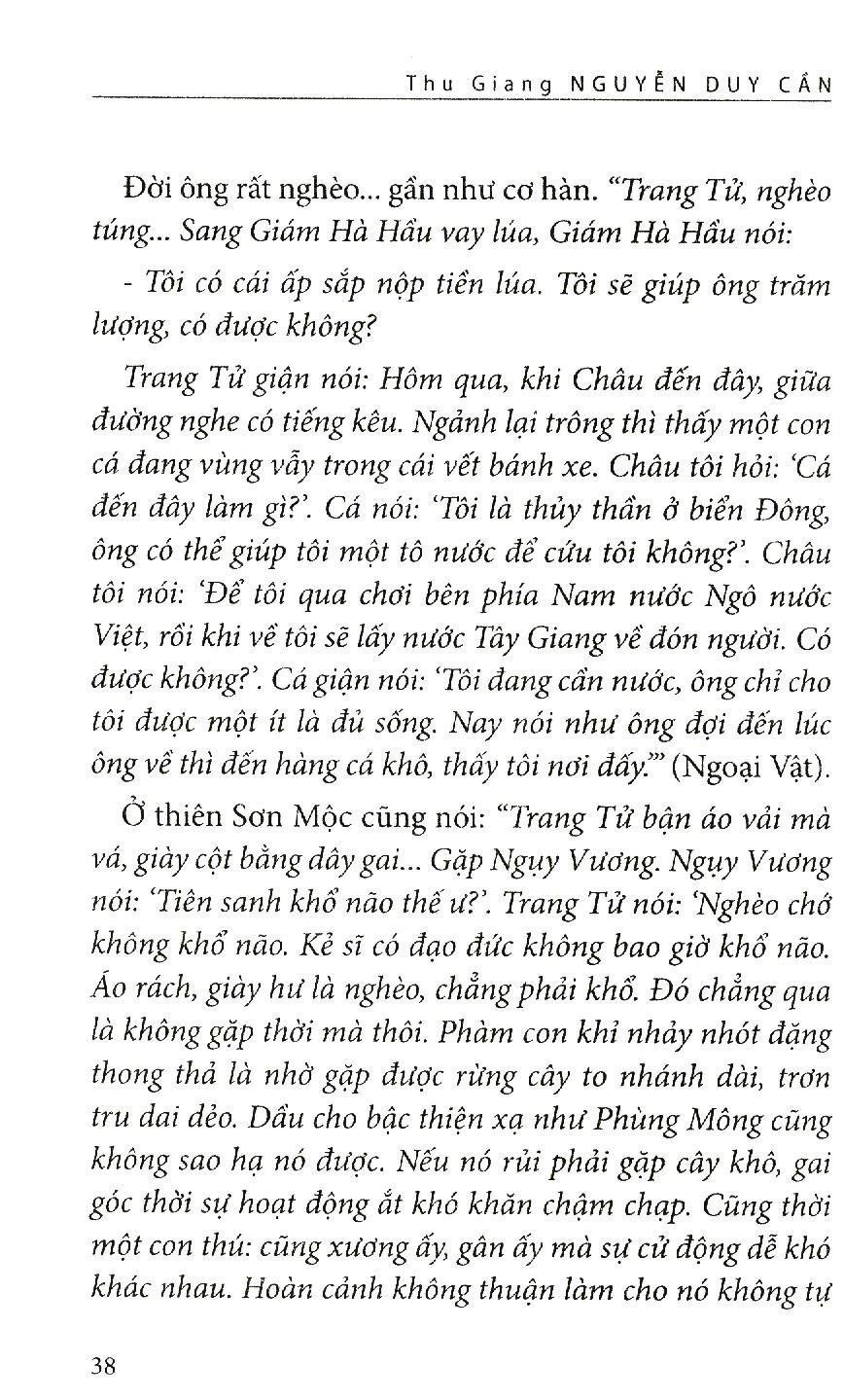 Trang Tử Tinh Hoa (Thu Giang Nguyễn Duy Cần )(Tái Bản)