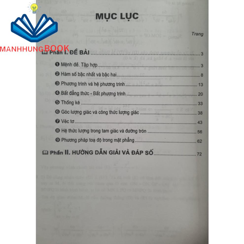 Sách - 500 Bài toán chọn lọc lớp 10 - Biên soạn theo chương trình GDPT mới