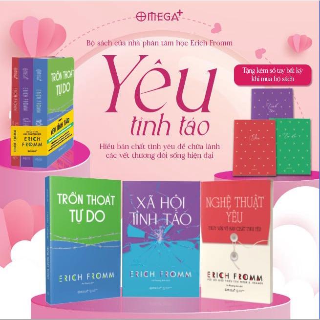 Sách Combo Erich Fromm: Xã Hội Tỉnh Táo + Nghệ Thuật Yêu + Trốn Thoát Tự Do - Alphabooks - BẢN QUYỀN
