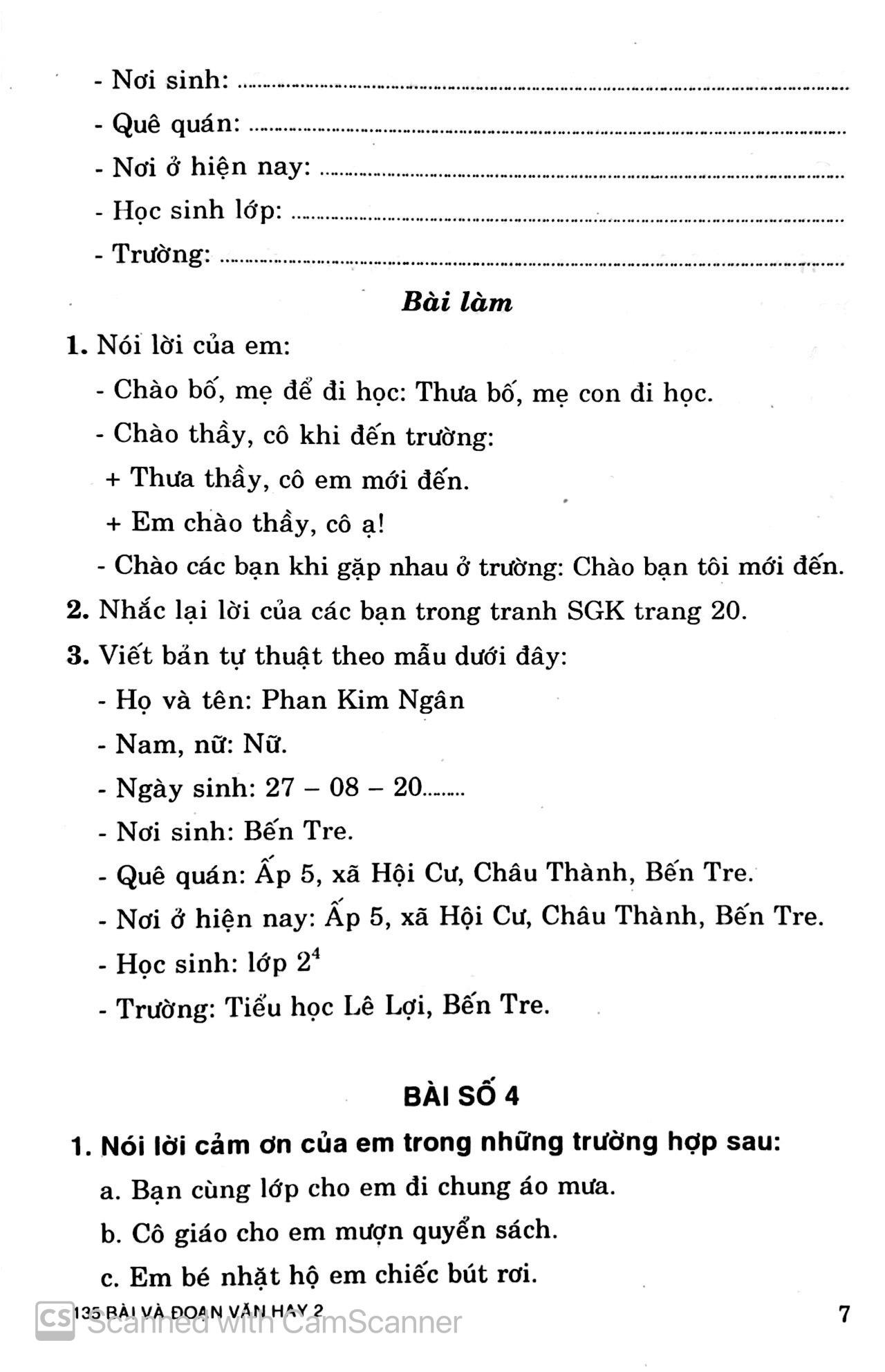 135 Bài Và Đoạn Văn Hay 2