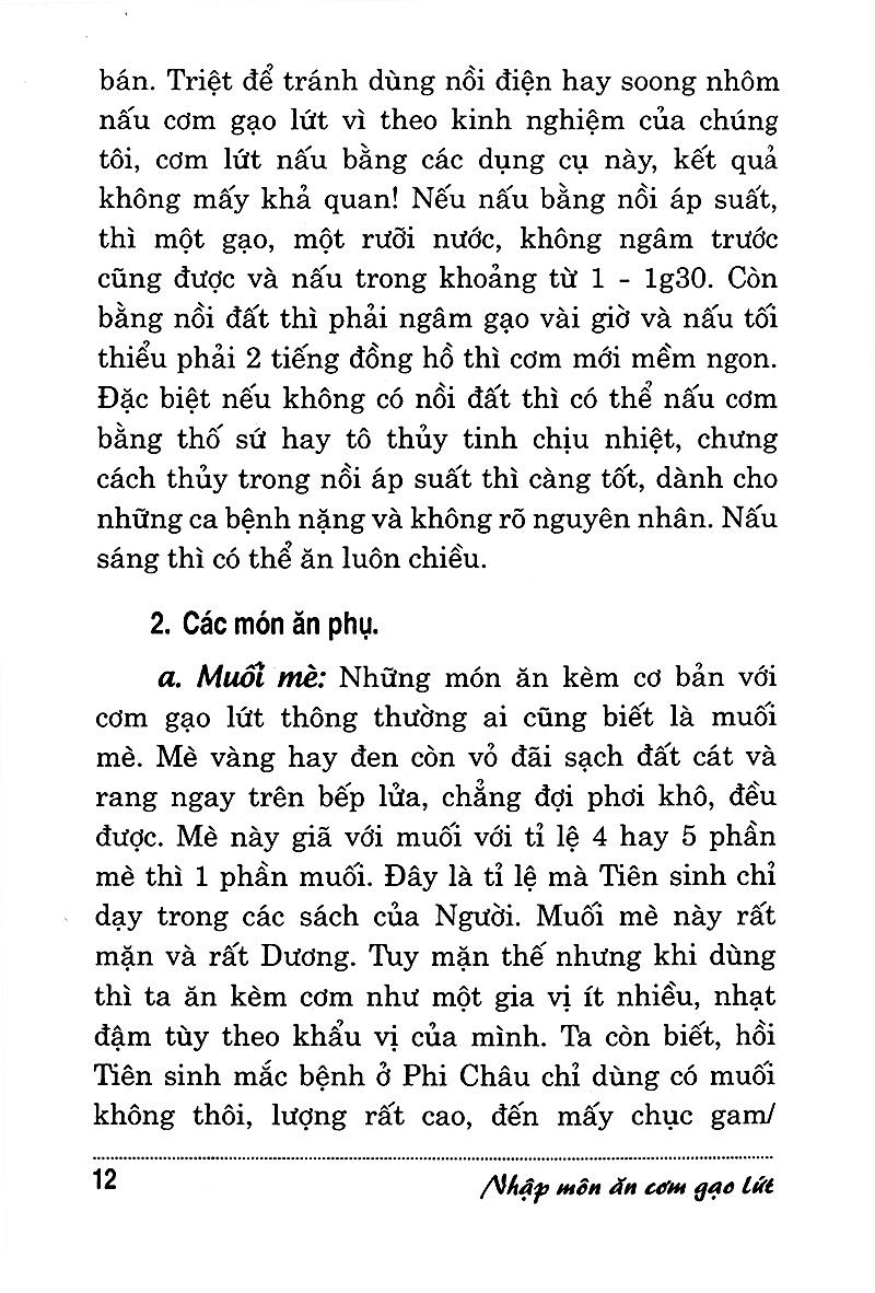 Nhập Môn Ăn Cơm Gạo Lứt Theo Phương Pháp Ohsawa (Tái Bản 2016)