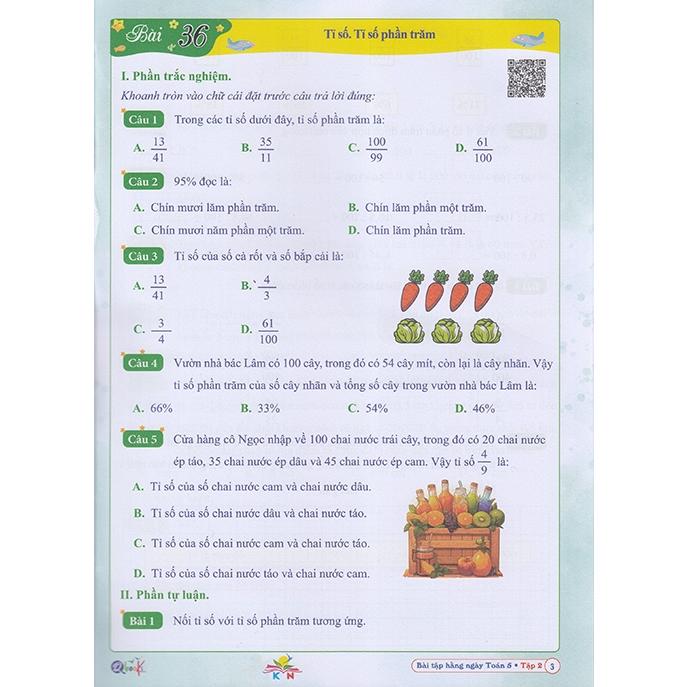 Sách - Bài tập hằng ngày Toán 5 tập 2 (Kết nối tri thức)