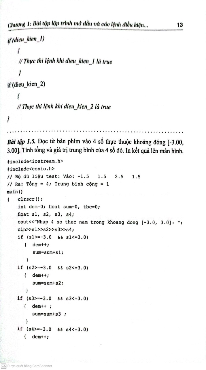 Bài tập lập trình với ngôn ngữ C++ từ cơ bản đến nâng cao tập 1