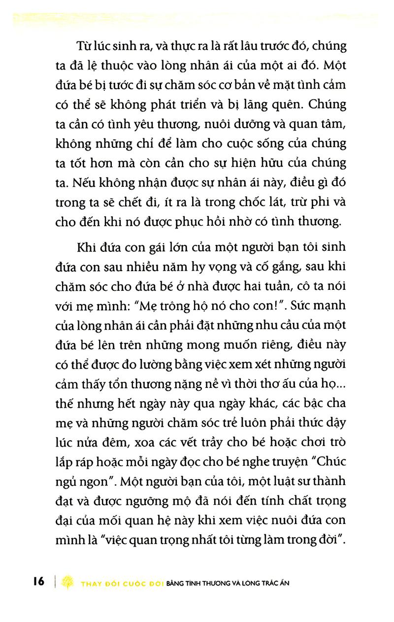Thay Đổi Cuộc Đời Bằng Tình Thương Và Lòng Trắc Ẩn