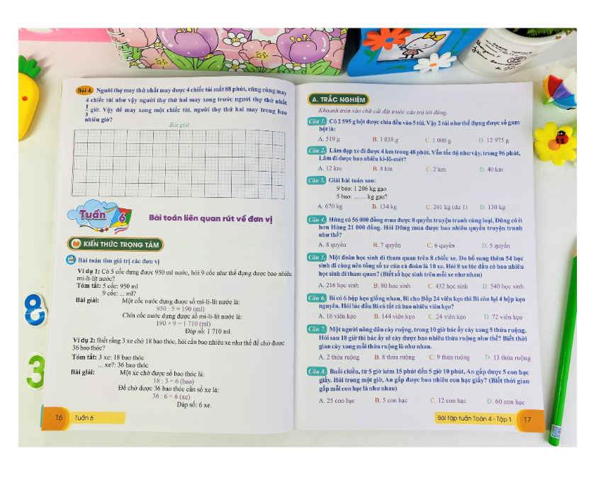 Sách - Bài Tập Tuần Toán 4 - tập 1 (Cánh Diều)