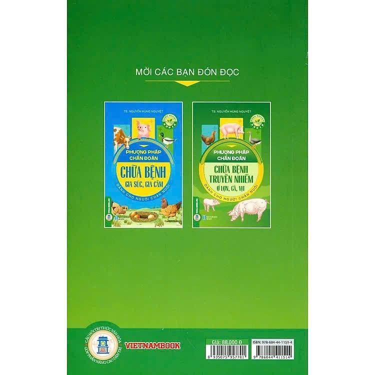 Sách - Phương Pháp Chẩn Đoán Chữa Bệnh Truyền Nhiễm Ở Lợn, Gà, Vịt Dành Cho Người Chăn Nuôi - VIETNAMBOOK