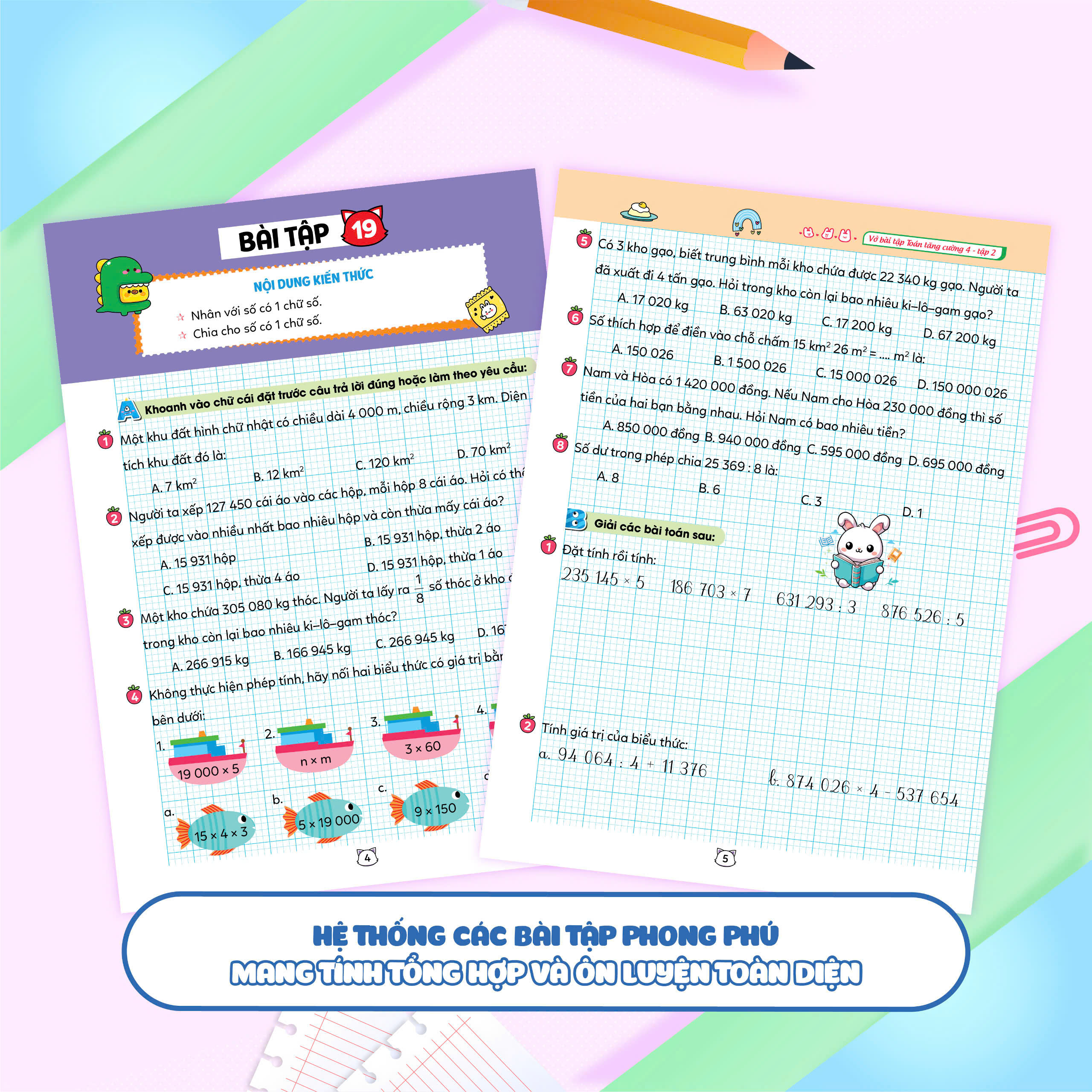 Vở bài tập Toán tăng cường lớp 4 tập 2 (Theo sách giáo khoa kết nối tri thức với cuộc sống)
