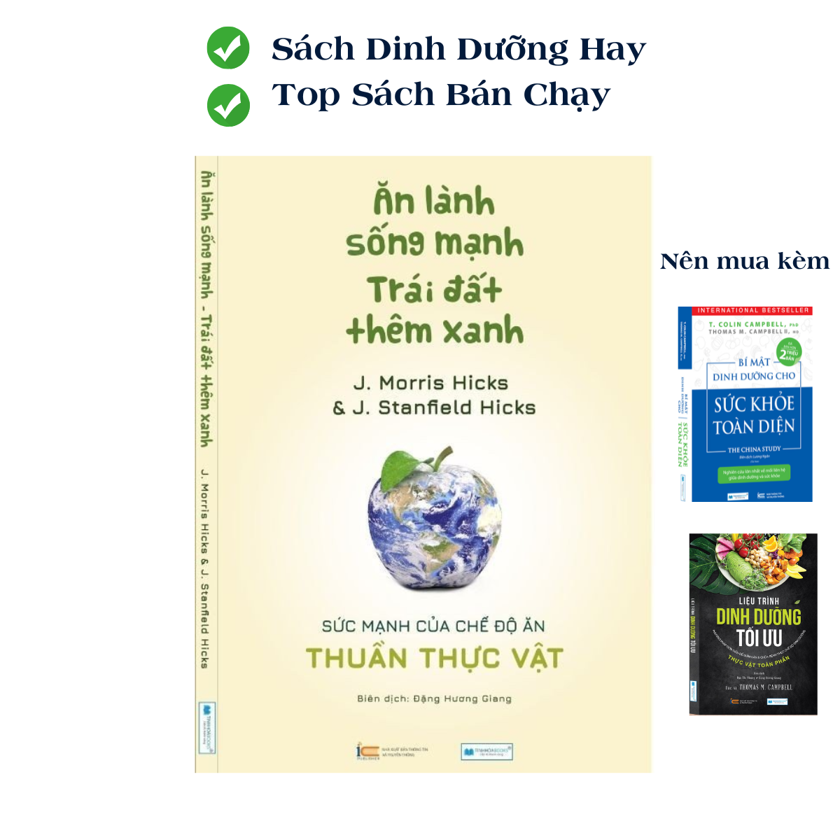 Combo sách dinh dưỡng hiện đại: Liệu trình dinh dưỡng + Ăn lành sống mạnh (Tái bản)