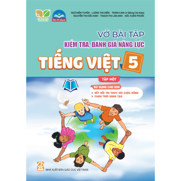 Sách - Combo Vở bài tập kiểm tra, đánh giá năng lực Tiếng Việt 5 -Tập 1.2 SGK Kết nối , Chân Trời