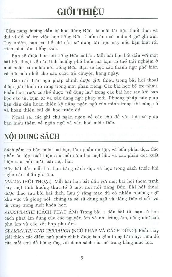 Cẩm Nang Hướng Dẫn Tự Học Tiếng Đức Trình Độ Sơ Cấp - Trung Cấp
