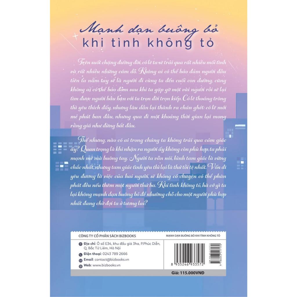 Sách - Mạnh Dạn Buông Bỏ Khi Tình Không Tỏ