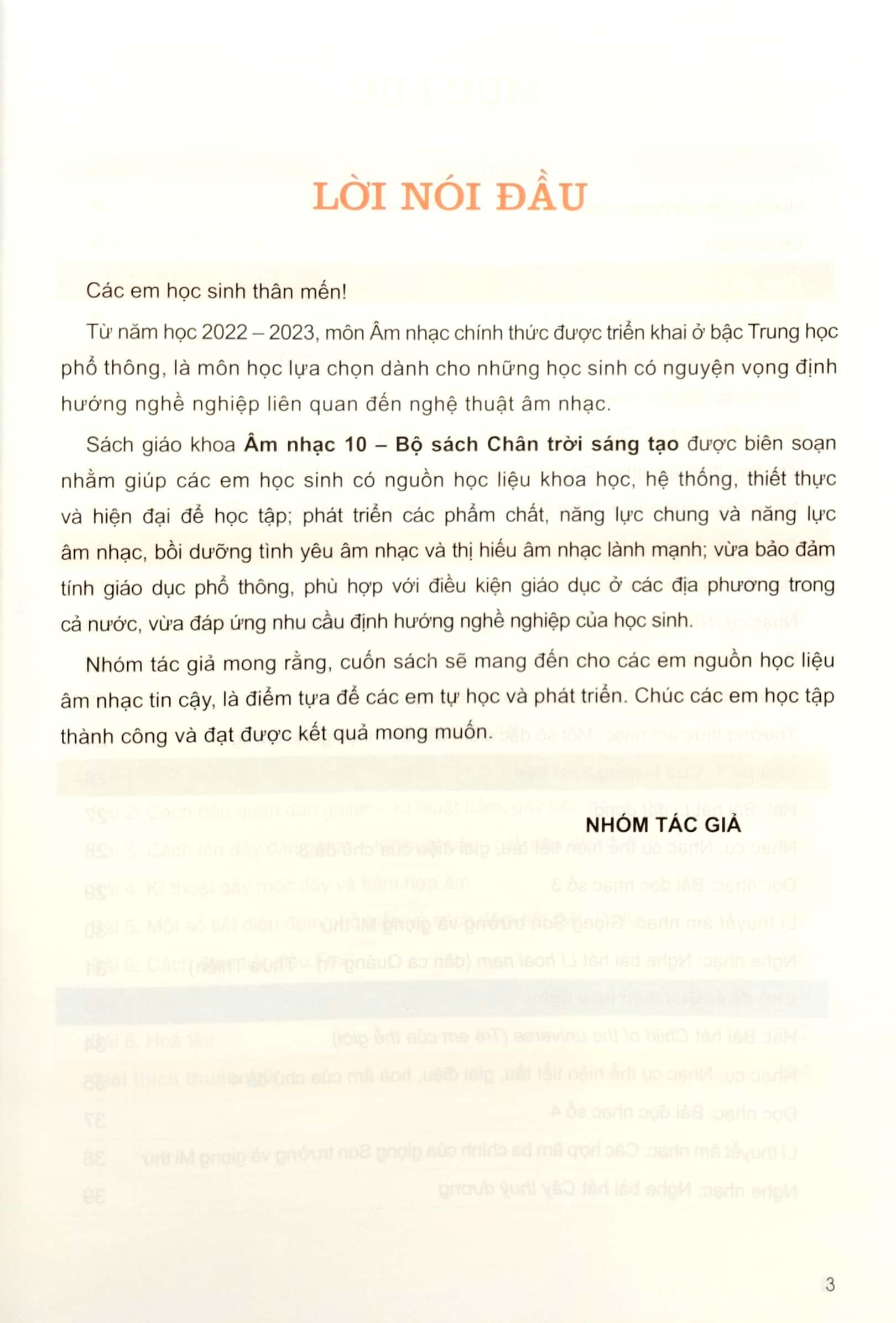 Âm Nhạc 10 (Chân Trời Sáng Tạo) (Chuẩn)