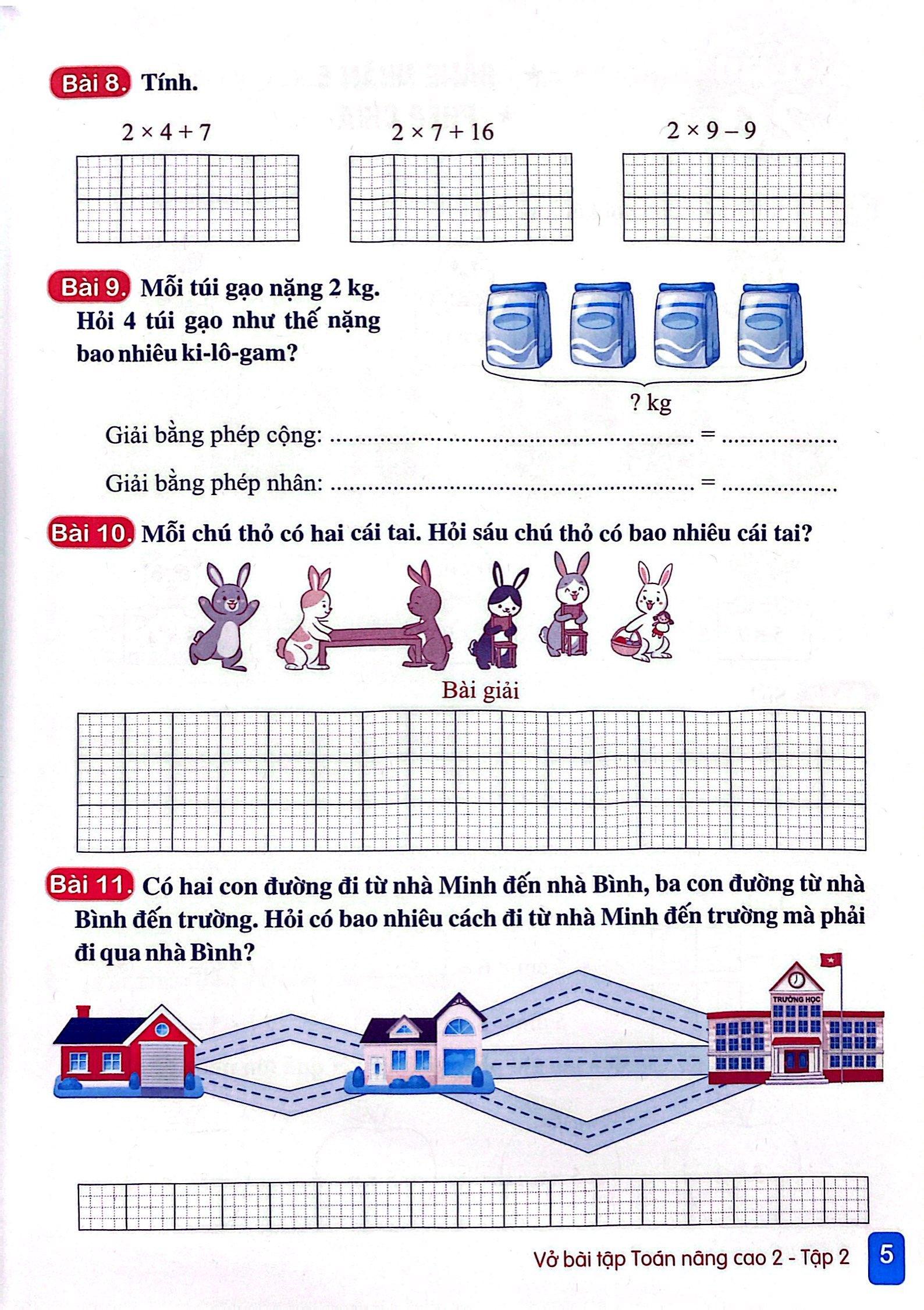 Vở Bài Tập Toán Nâng Cao 2 - Tập 2 (Tái Bản 2023)