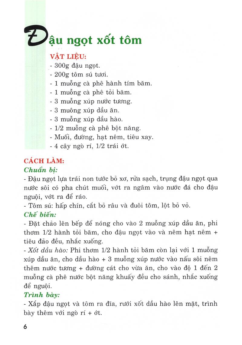 Thực Đơn Nấu Ăn Đơn Giản - Tập 1