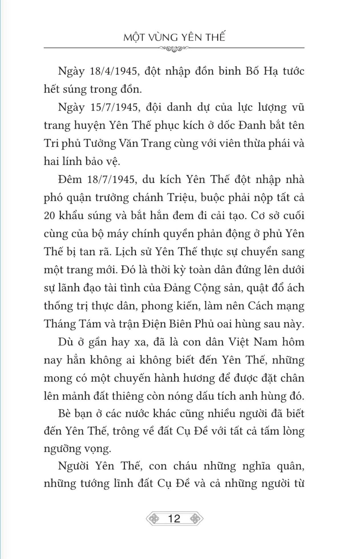Một vùng Yên Thế (bản in 2024)