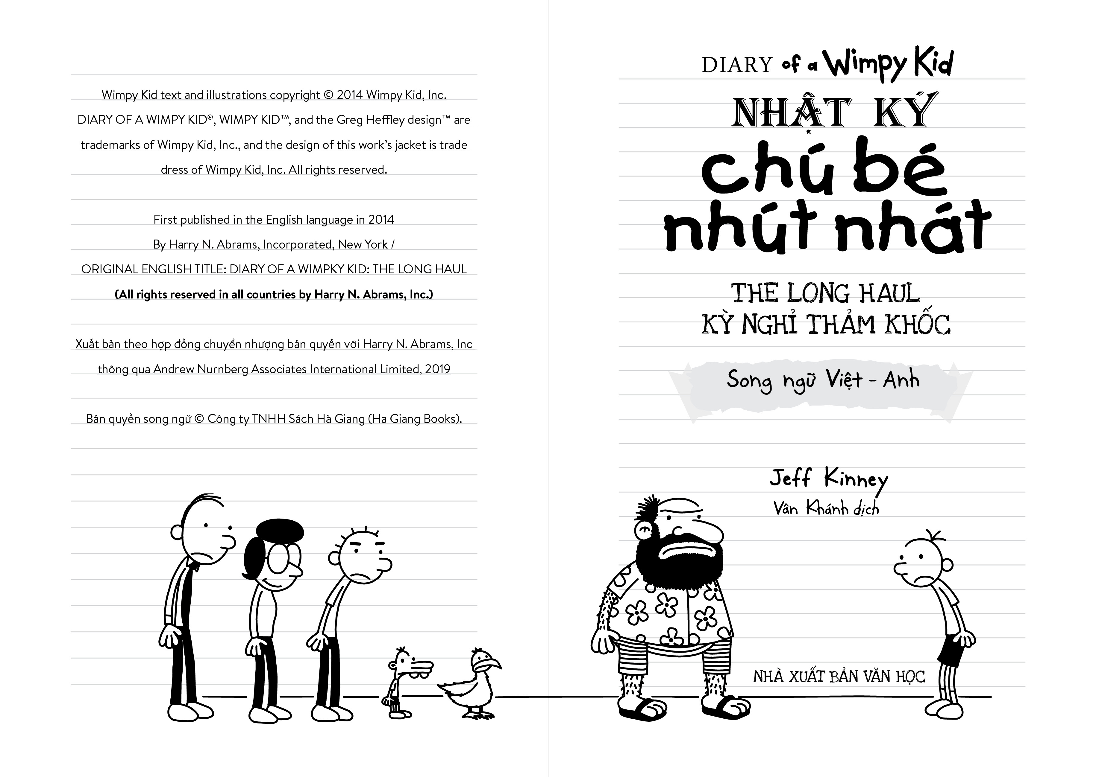 Nhật Ký Chú Bé Nhút Nhát song ngữ Việt-Anh Tập 9 Kỳ Nghỉ Thảm Khốc