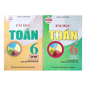 Sách - Combo Em Học Toán Lớp 6 (Tập 1+ Tập 2)