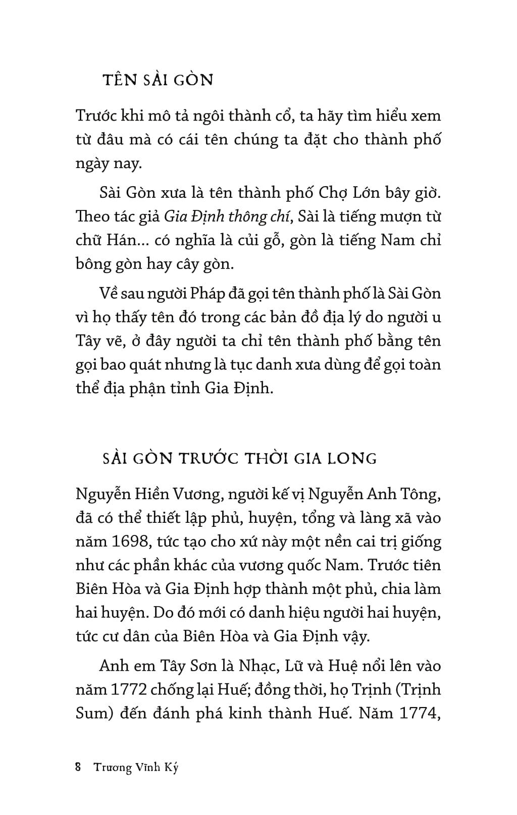 Ký Ức Lịch Sử Về Sài Gòn Và Các Vùng Phụ Cận