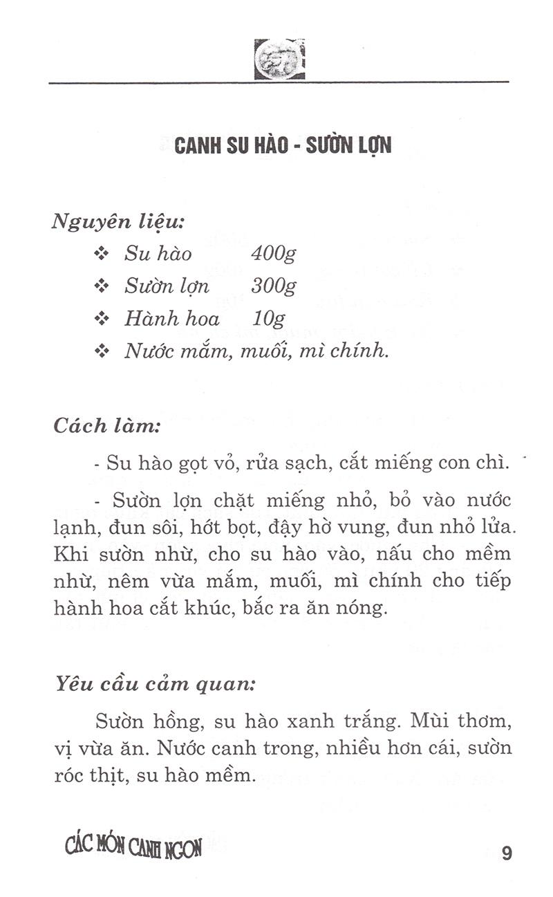 Các Món Canh Ngon (Tái Bản)