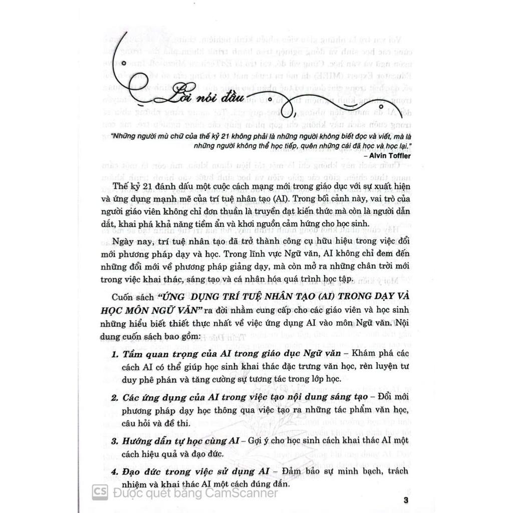 Sách - Ứng dụng trí tuệ nhân tạo (AI) trong dạy và học môn ngữ văn (dành cho giáo viên và học sinh) HA