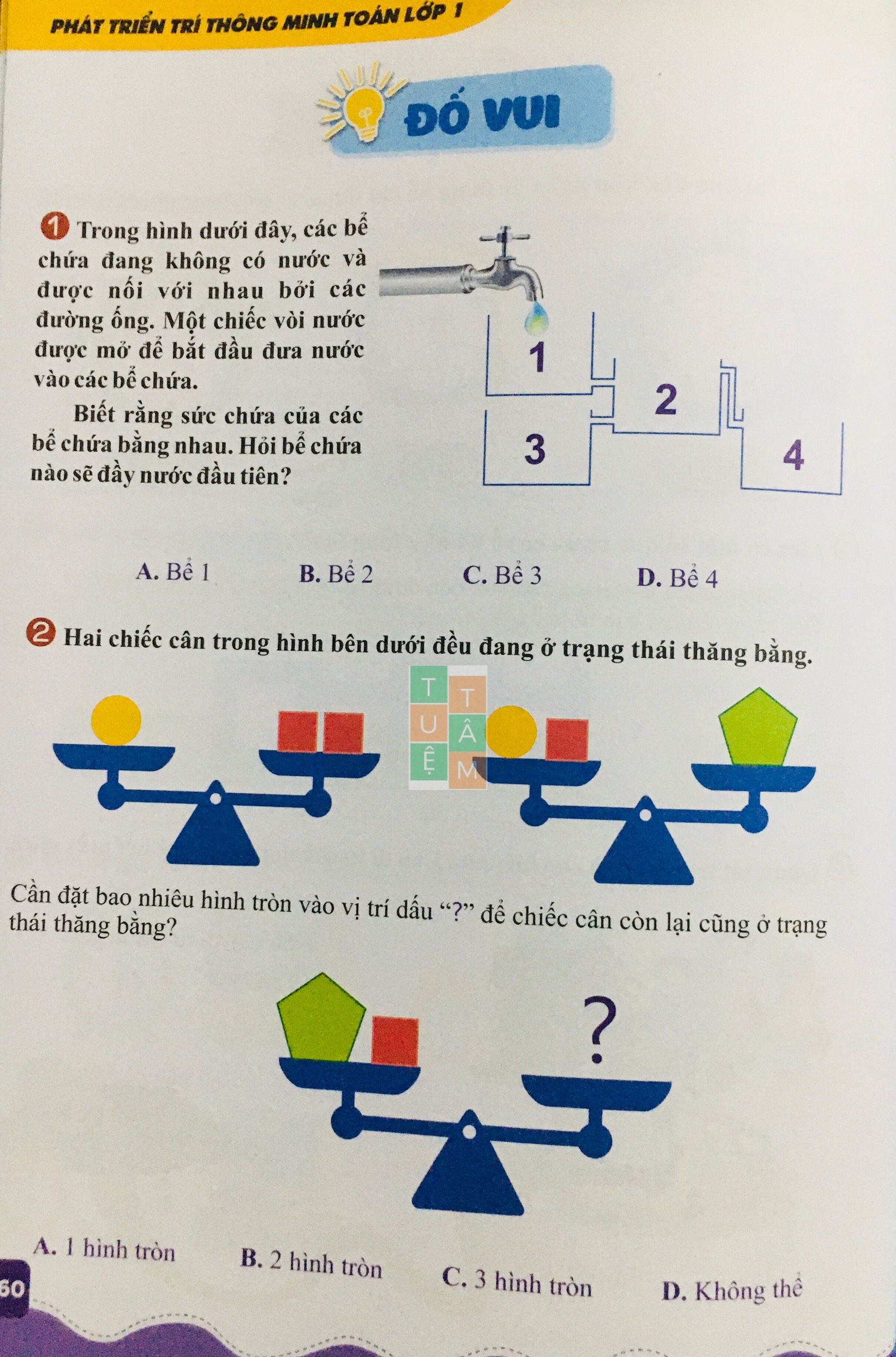 Sách - Phát triển trí thông minh Toán lớp 1