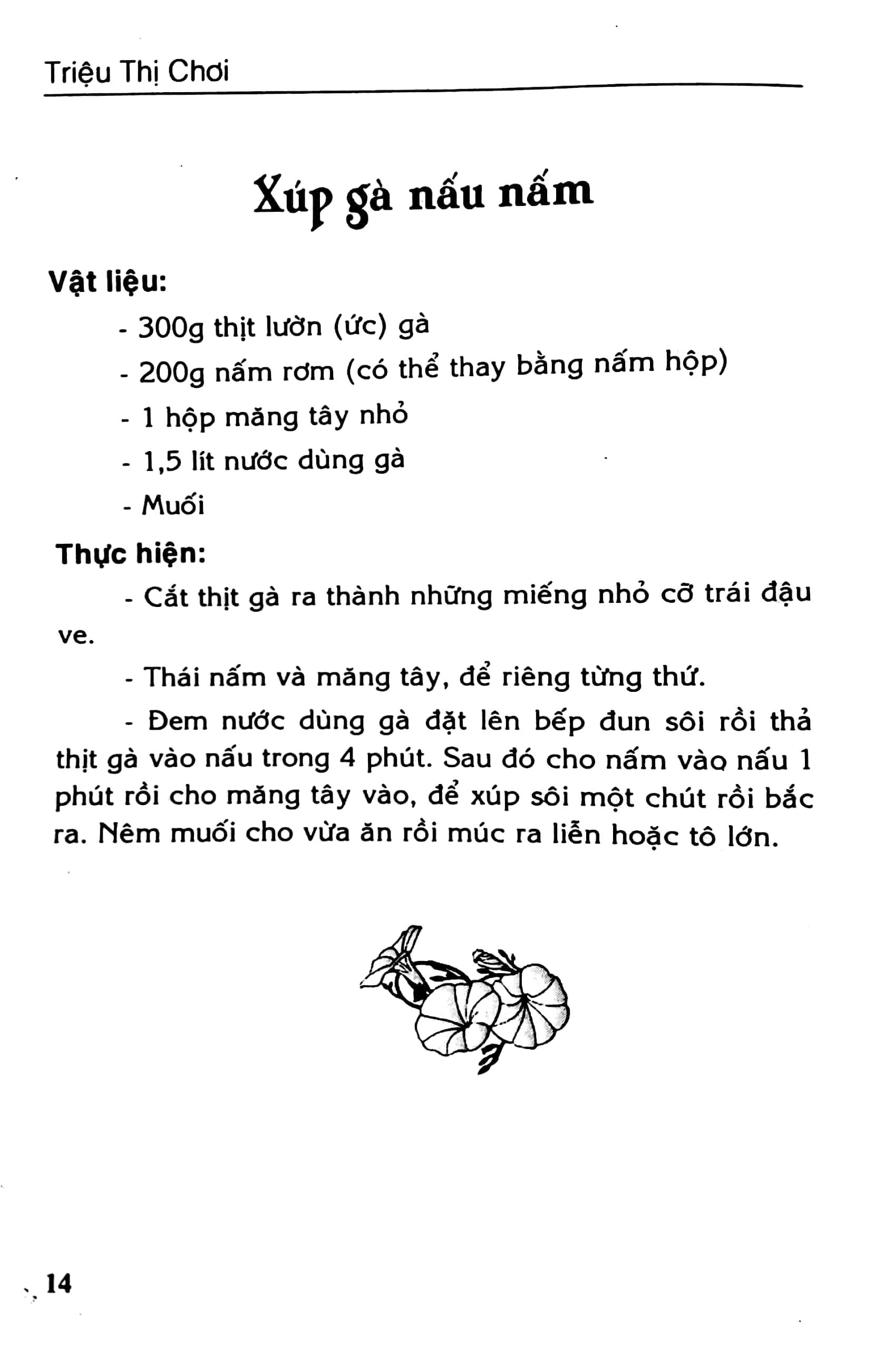 Các Món Ăn Thông Dụng