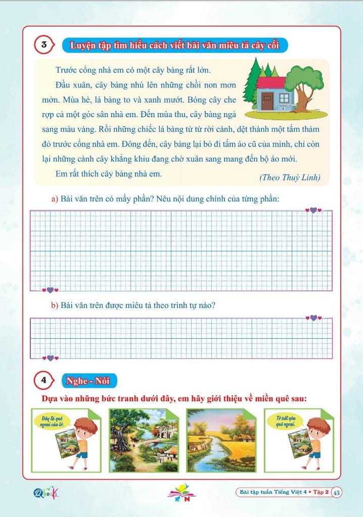 Sách - Bài Tập Tuần Tiếng Việt 4 - Tập 2 (Kết Nối Tri Thức Với Cuộc Sống)