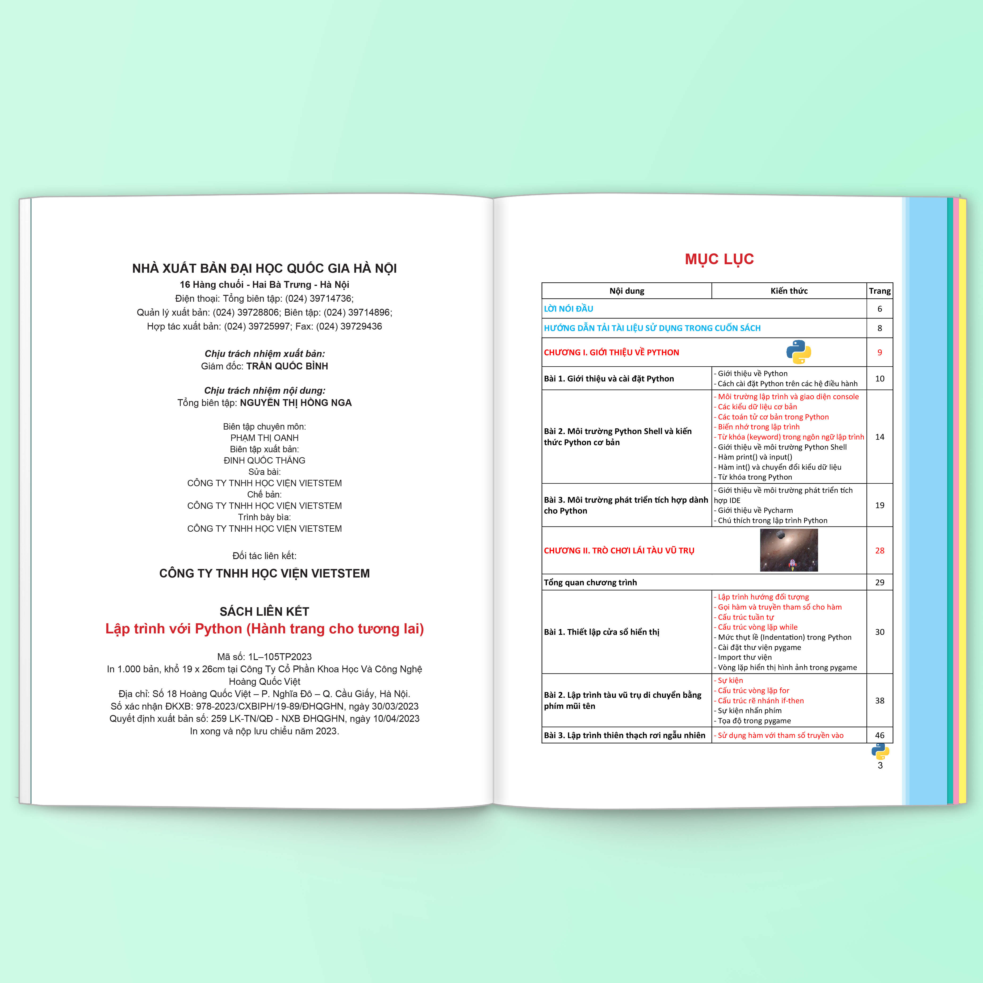 Combo 2 sách hướng dẫn học lập trình Python cho học sinh lớp 10
