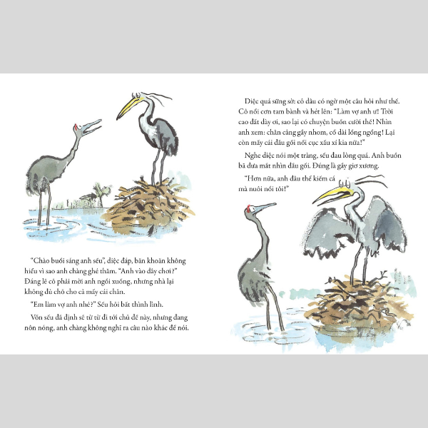 Tác Phẩm Kinh Điển Của Quentin Blake - Diệc Và Sếu