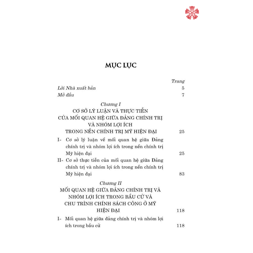 Mối quan hệ của đảng chính trị và nhóm lợi ích trong nền chính trị Mỹ hiện đại