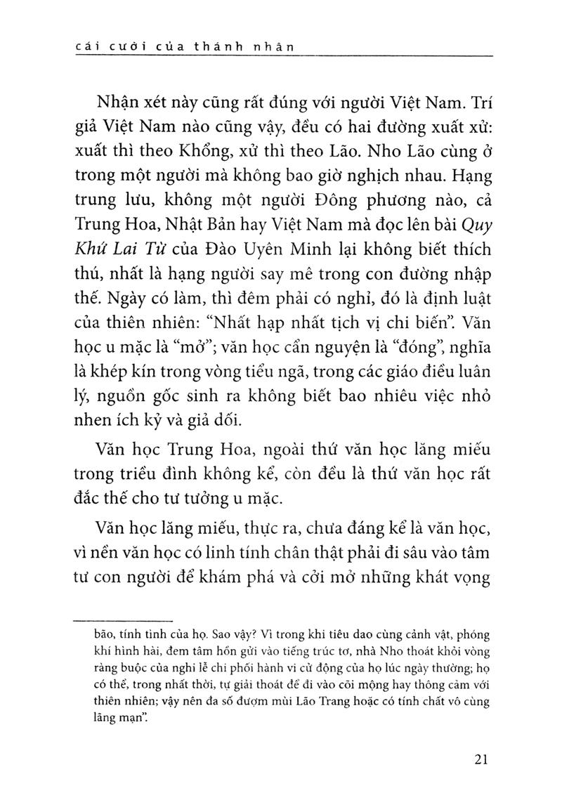 Cái Cười Của Thánh Nhân (Ts Thu Giang)(Tái Bản)