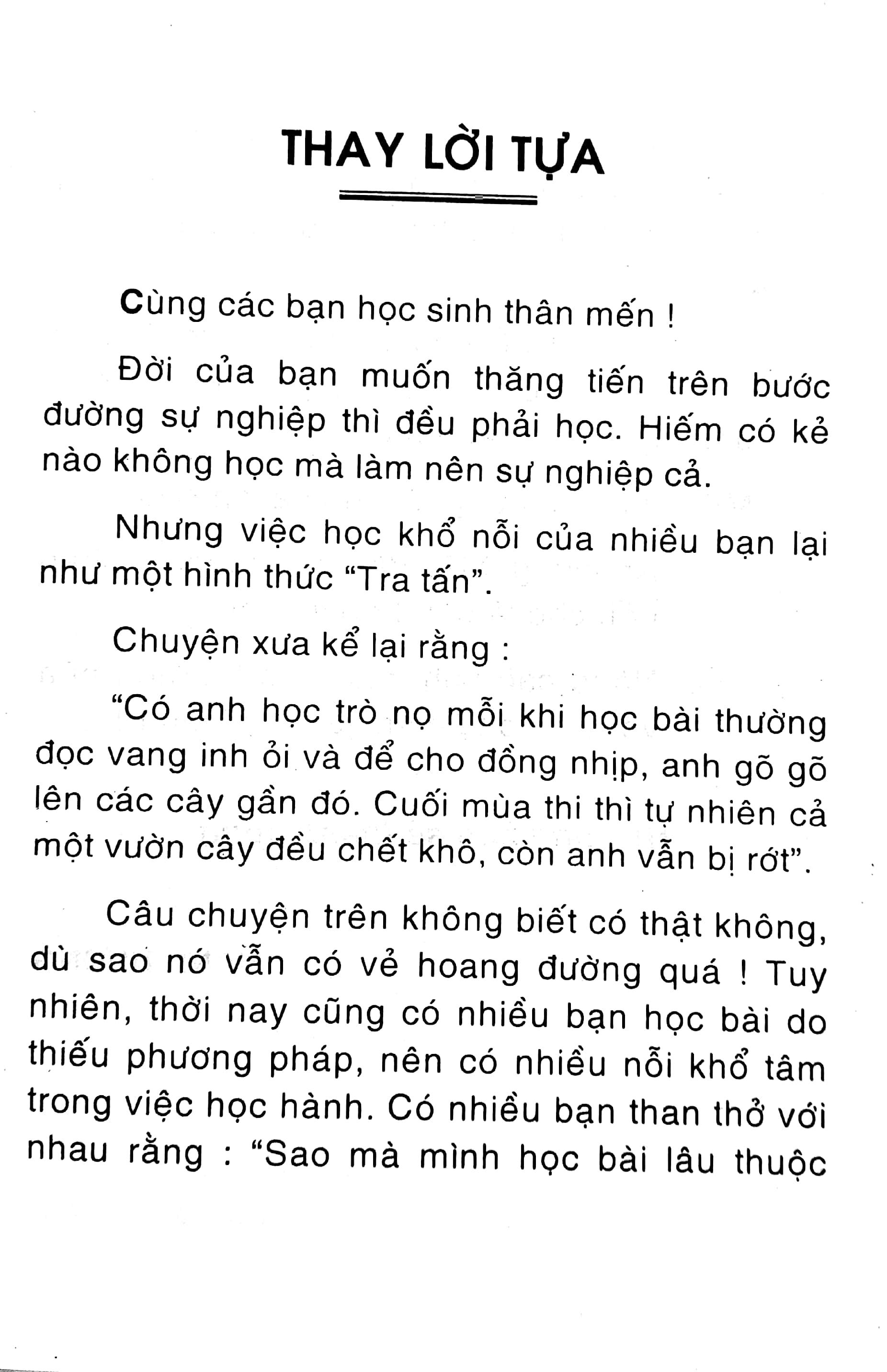 Bí Quyết Học Bài Mau Thuộc