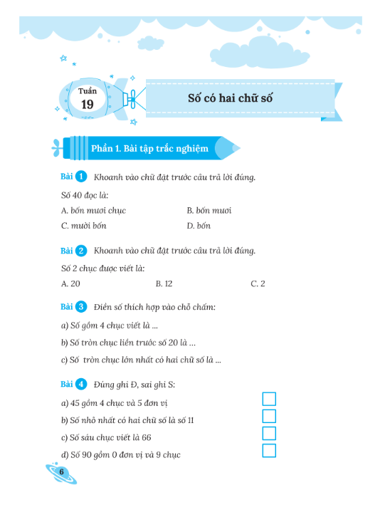 Sách - Bài Tập Bổ Trợ Nâng Cao Toán Lớp 1 – Tập 2 (MC)