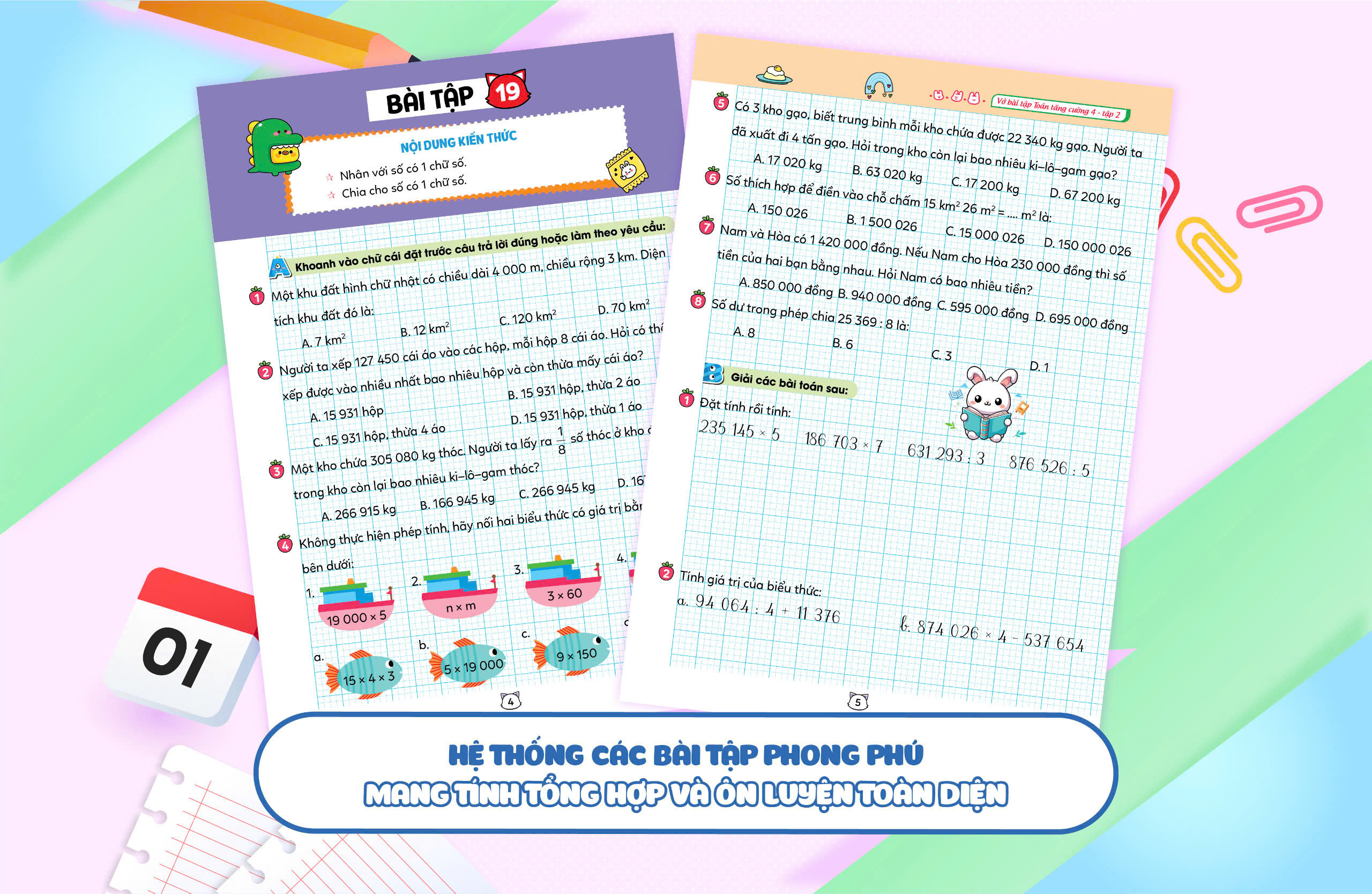 Vở bài tập Toán tăng cường lớp 4 tập 2 (Theo sách giáo khoa kết nối tri thức với cuộc sống)
