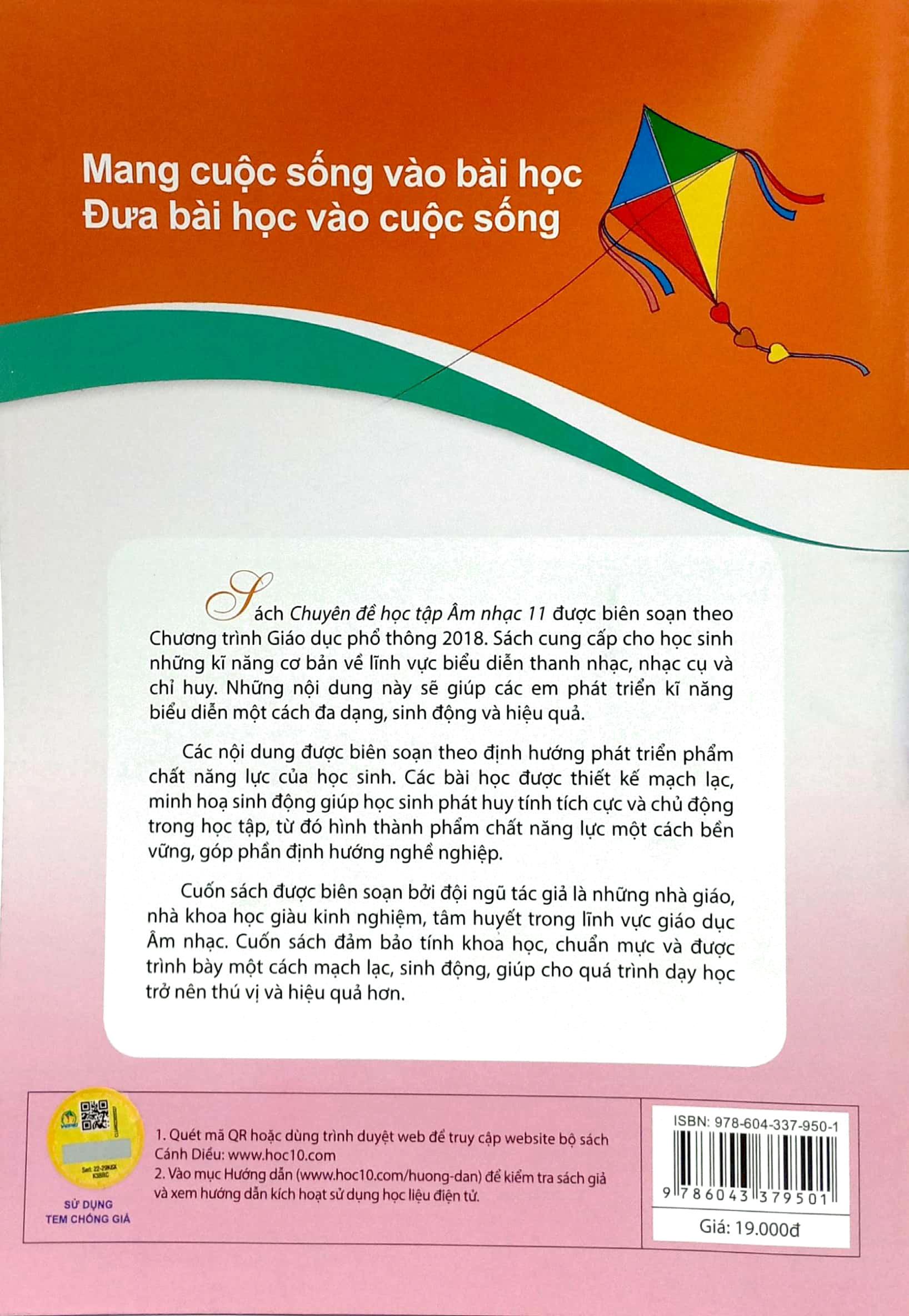Chuyên Đề Học Tập Âm Nhạc 11 (Cánh Diều) (2023)