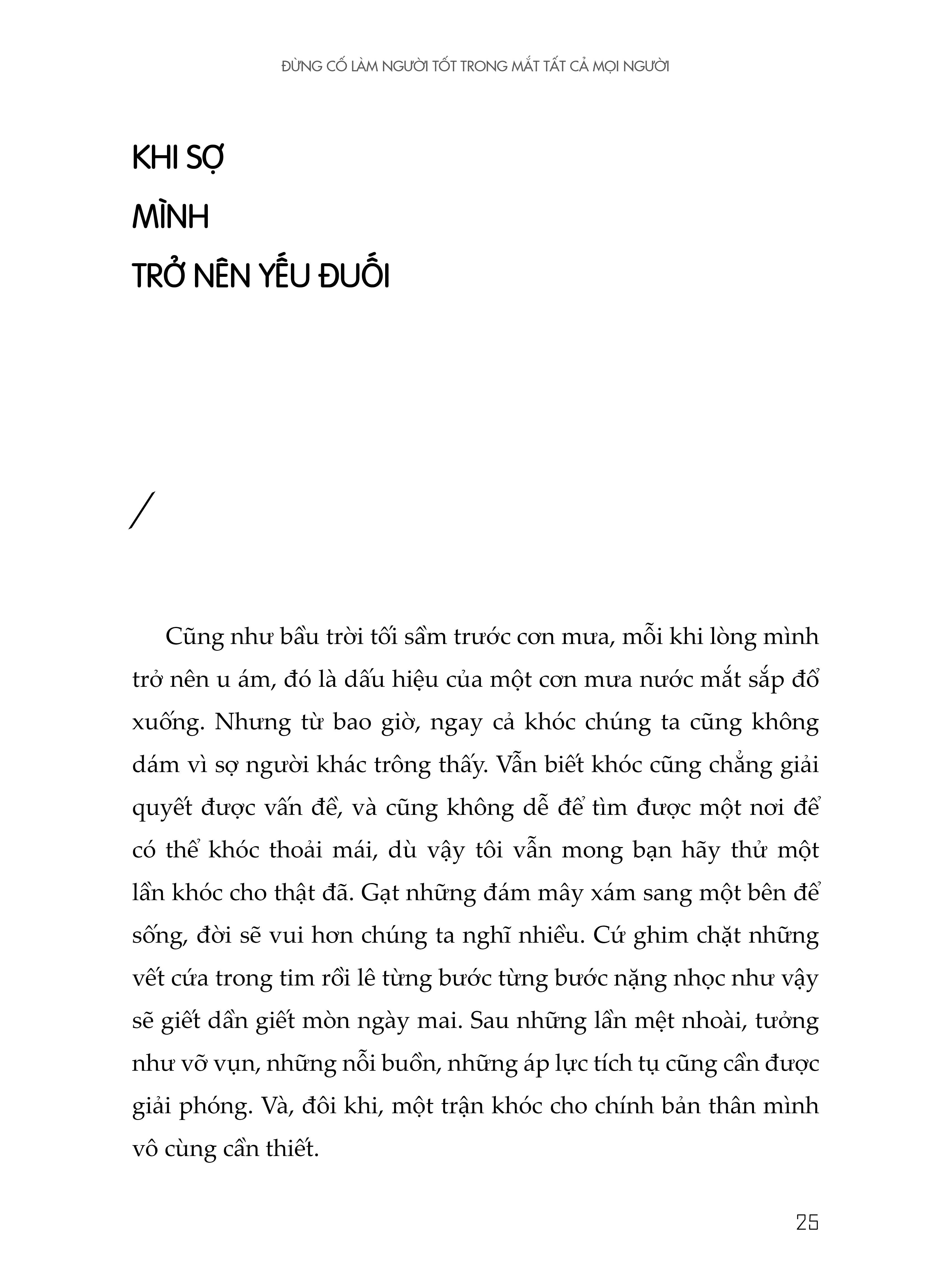 Đừng Cố Làm Người Tốt Trong Mắt Tất Cả Mọi Người
