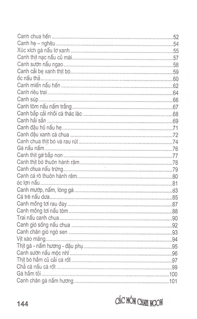 Các Món Canh Ngon (Tái Bản)