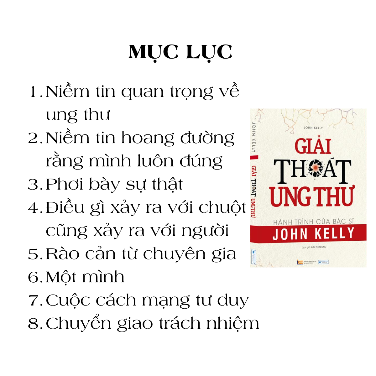 Sách dinh dưỡng hiện đại: Giải thoát ung thư