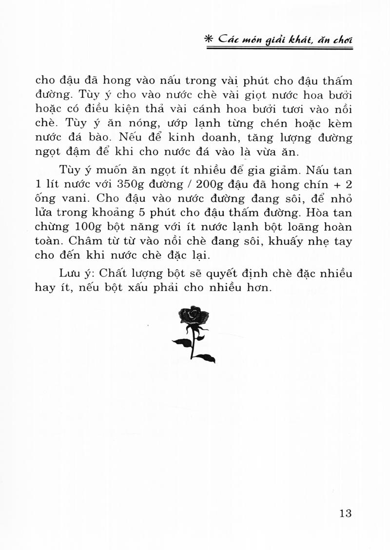 Các Món Giải Khát Ăn Chơi (Tái Bản)