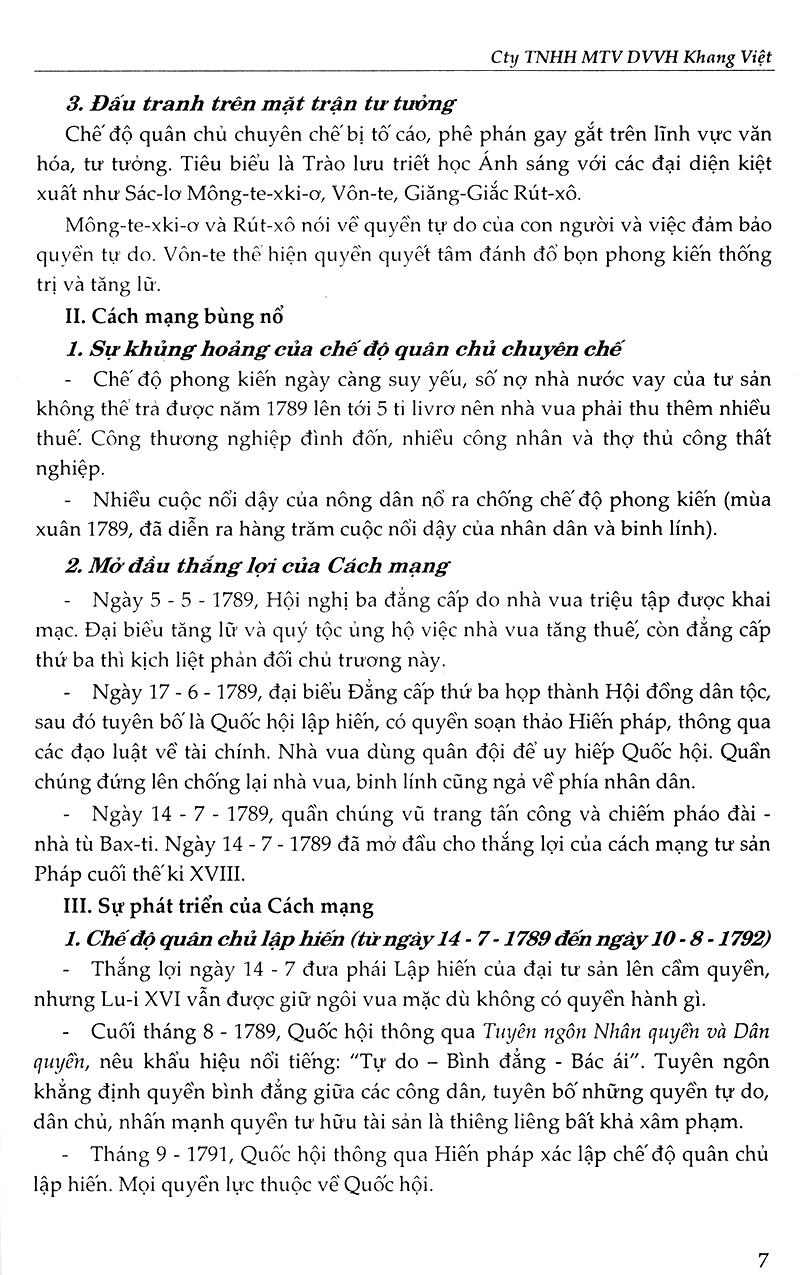 Bồi Dưỡng Học Sinh Giỏi Lịch Sử Lớp 8 (Tái Bản)