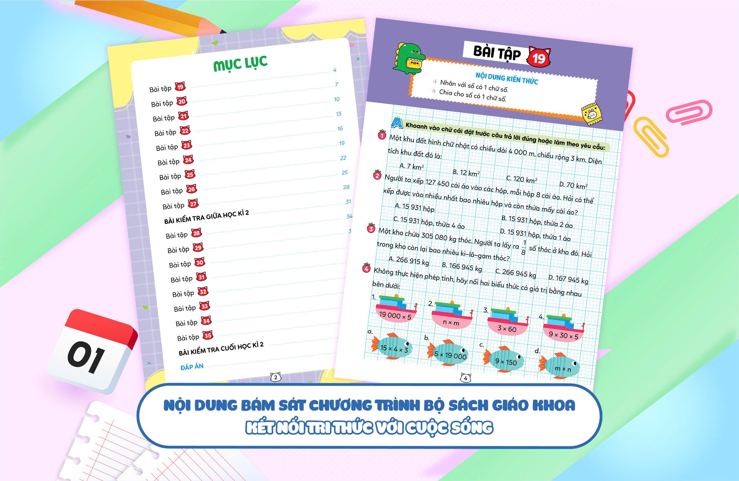 Vở bài tập Toán tăng cường lớp 4 tập 2 (Theo sách giáo khoa kết nối tri thức với cuộc sống)