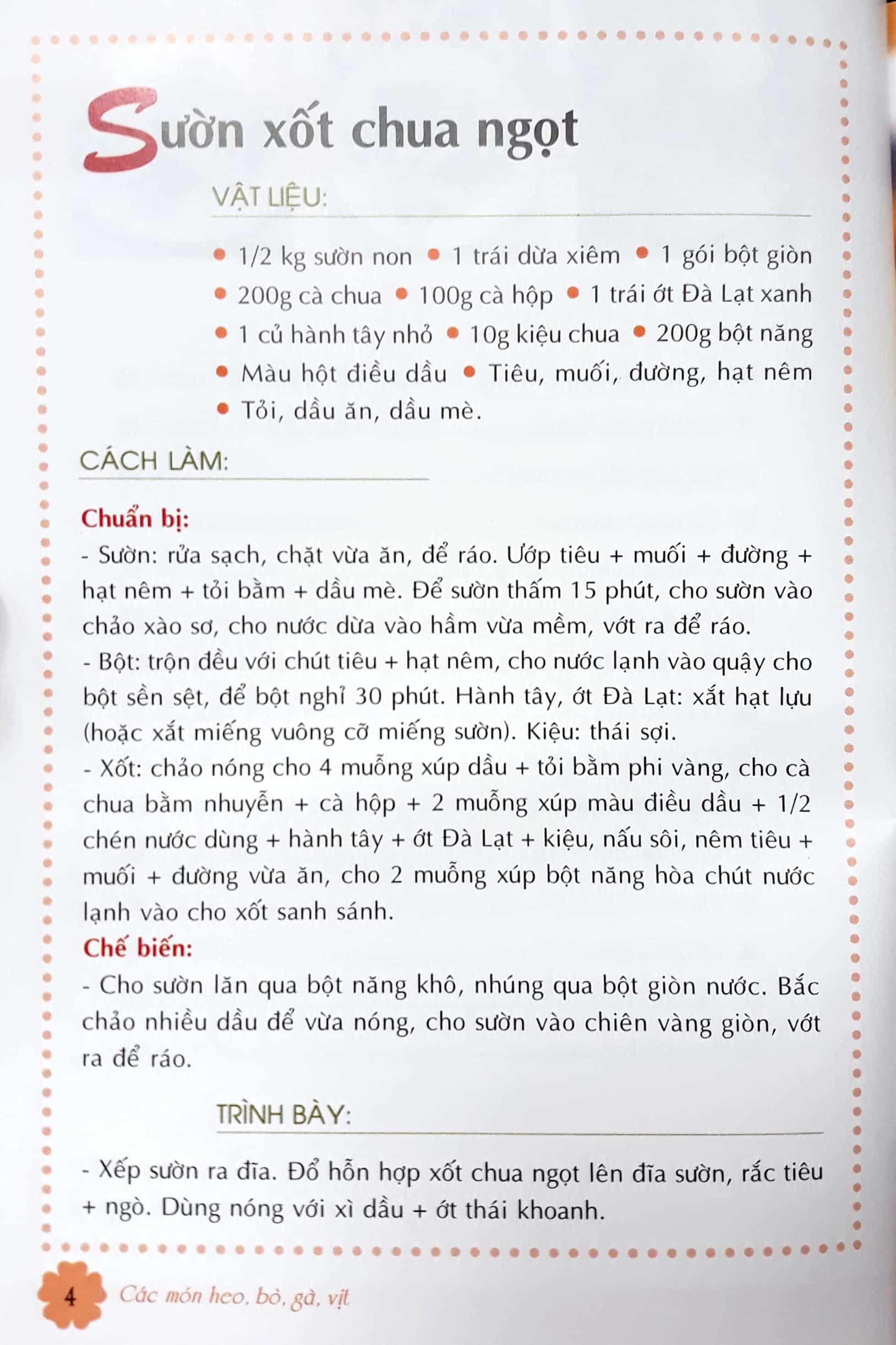 Các Món Heo, Bò, Gà, Vịt (Tái Bản)