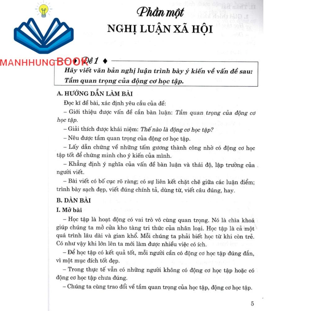 SÁCH - dàn bài làm văn 10 (dùng chung cho các bộ sgk hiện hành)