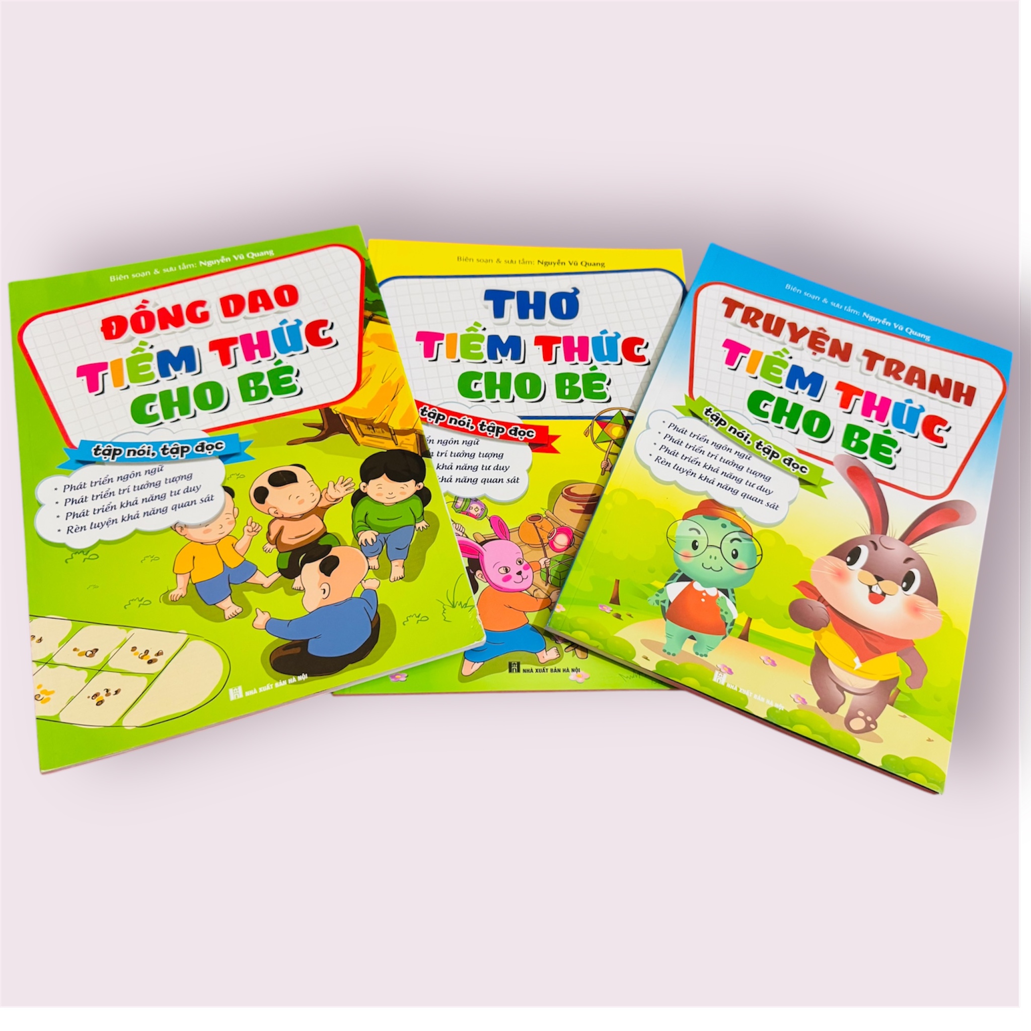 Sách- Combo 3 cuốn sách Truyện Tranh- Thơ - Đồng dao Tiềm thức cho bé (giúp bé tập nói, tập đọc nhanh)
