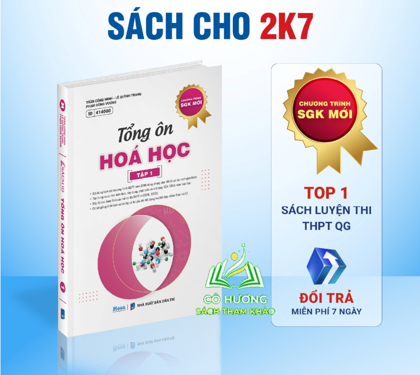 Hoá học 12 Chương trình mới : Sách Tổng ôn hoá học ôn thi thpt quốc gia 2025, dánh giá năng lực