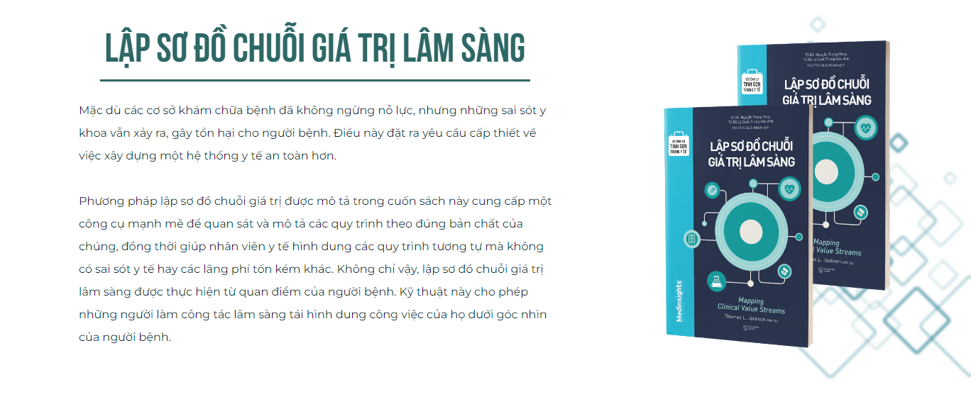 Bộ Công Cụ Tinh Gọn Trong Y Tế: Lập Sơ Đồ Chuỗi Giá Trị Lâm Sàng - Mapping Clinical Value Streams (Medinsights)