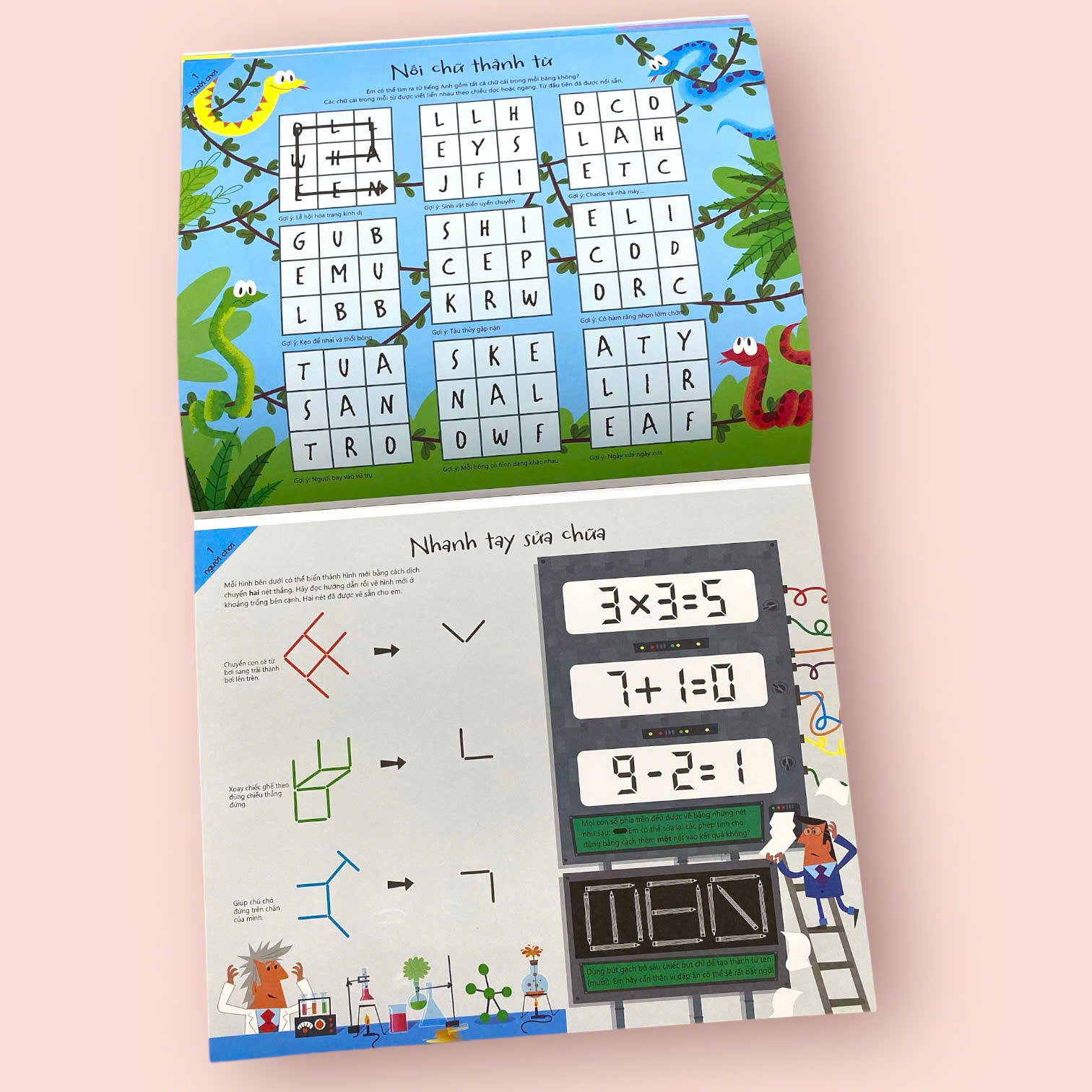 Cuốn Sách Khổng Lồ Về Trò Chơi Tư Duy - Big Pencil & Paper Game Pad