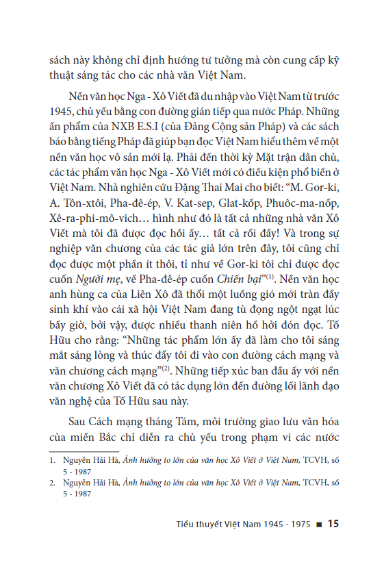 Tiểu Thuyết Việt Nam 1945 - 1975